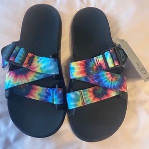 Chaco Chillos Slide Dark Tie Dye Women’s Size 8